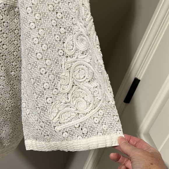 The Kooples Guipure Embroidered Mini Dress Daisy Love White Bridal Brunch Sz M - Picture 8 of 16